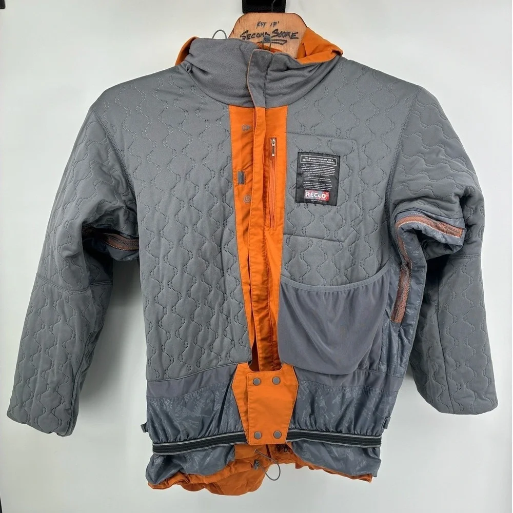 The North Face Prodigy HyVent Ski Jacket  XL Orange RECCO Avalanche Reflector‎